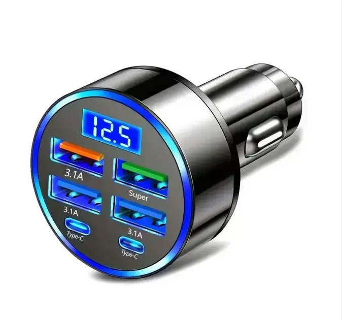 Suporte para celular e carregador USB para carro