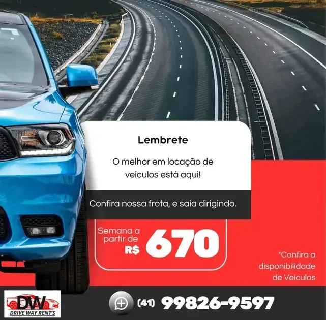 Melhores ofertas aluguel de carros Curitiba